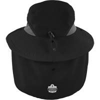 Chapeau de garde forestier 8934 Chill-Its avec prot&egrave;ge-nuque, petit/moyen, Noir Duraquip Inc