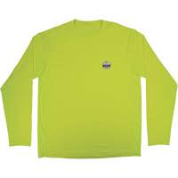 Chemise de refroidissement &agrave; manches longues avec protection solaire et UV Chill-Its 6689, Jaune lime haute visibilit&eacute;, Petit Duraquip Inc