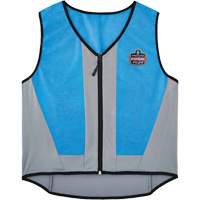 Veste de refroidissement &eacute;vaporatif Chill-Its 6667 avec fermeture &agrave; glissi&egrave;re, Moyen, Bleu Duraquip Inc