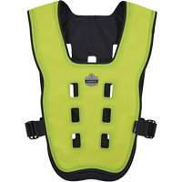 Chill-Its 6685 Dry Evaporative Cooling Vest with Zipper Closure, X-Small, High Visibility Lime-Yellow Duraquip Inc