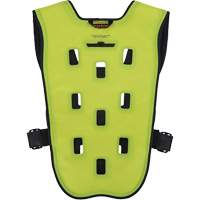 Chill-Its 6685 Dry Evaporative Cooling Vest with Zipper Closure, X-Small, High Visibility Lime-Yellow Duraquip Inc