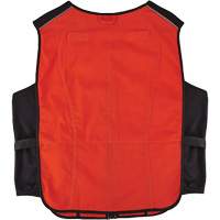 Chill-Its 6260 Lightweight Phase Change Cooling Vest with Rechargeable Packs, Small/Medium, Orange Duraquip Inc