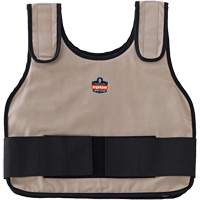 Chill-Its 6230 Standard Phase Change Cooling Vest with Rechargeable Packs, Small/Medium, Khaki Duraquip Inc