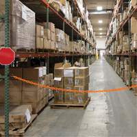 Magnetic Chain Barrier Warehouse Kit, Orange Duraquip Inc