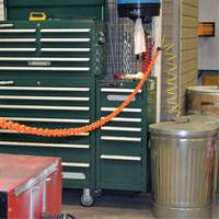 Magnetic Chain Barrier Warehouse Kit, Orange Duraquip Inc