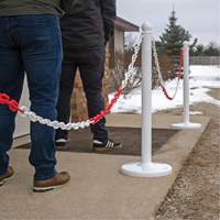 Bicolour Plastic Barrier Chain, Green/White Duraquip Inc