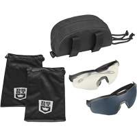 Ensemble de cache-œil pour lunettes de s&eacute;curit&eacute; MY6, Lentille Transparent/Fum&eacute;e, Antibu&eacute;e/Anti-&eacute;gratignures, ANSI Z87+ Duraquip Inc