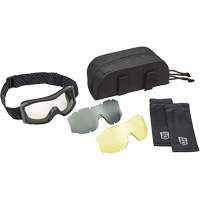 X1000 Ballistic Protection Goggles Kit, Amber/Clear Lens, Anti-Fog/Anti-Scratch, Direct Vent Duraquip Inc