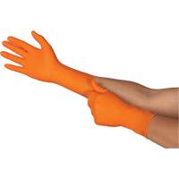 Gants jetables TOUCHNTUFF 93-800, 6,5/7, Latex/N&eacute;opr&egrave;ne/Nitrile, 23,6-mils, Sans poudre, Orange Duraquip Inc