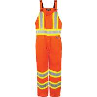 Salopette non doubl&eacute;e haute visibilit&eacute;, T-petit, Orange haute visibilit&eacute; Duraquip Inc