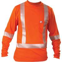T-shirt &agrave; manches longues, Petit, Orange Duraquip Inc