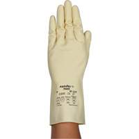 AlphaTec&reg; 87-137 Lightweight Natural Gloves, Size 7, 11.8" L, Rubber Latex, 16-mil Duraquip Inc