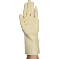 AlphaTec&reg; 87-137 Lightweight Natural Gloves, Size 7, 11.8" L, Rubber Latex, 16-mil Duraquip Inc