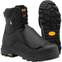 Bottes de travail Vulcan avec protecteur m&eacute;tatarsien &agrave; l'ext&eacute;rieur, Cuir, Taille 5, Imperm&eacute;able Duraquip Inc