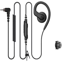 Over-the-Ear Single Pin Earpiece for Curve Two-Way Radio Duraquip Inc
