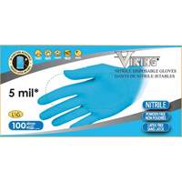34600 Disposable Gloves, Small, Nitrile, 5-mil, Powder-Free, Blue Duraquip Inc