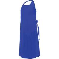 Tablier CoverMe avec encolure d&eacute;coup&eacute;e, Polyur&eacute;thane, 45" lo x 35" la, Bleu Duraquip Inc