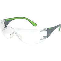 Adapt Lite Grey/Green Safety Glasses, Clear Lens, Anti-Fog/Anti-Scratch, ANSI Z87+/Meets/Exceeds CSA Z94.3 Duraquip Inc