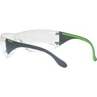 Adapt Lite Grey/Green Safety Glasses, Clear Lens, Anti-Fog/Anti-Scratch, ANSI Z87+/Meets/Exceeds CSA Z94.3 Duraquip Inc