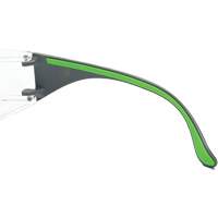 Adapt Lite Grey/Green Safety Glasses, Clear Lens, Anti-Fog/Anti-Scratch, ANSI Z87+/Meets/Exceeds CSA Z94.3 Duraquip Inc
