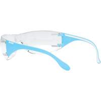 Adapt Lite Blue/White Safety Glasses, Clear Lens, Anti-Fog/Anti-Scratch, ANSI Z87+/Meets/Exceeds CSA Z94.3 Duraquip Inc