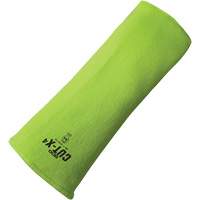 Cut-X&reg; Cut-Resistant Sleeve, Fibreglass/Polyethylene, 10", ASTM ANSI Level A4, High Visibility Lime Duraquip Inc