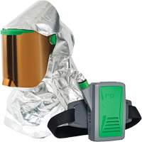Z-Link Radiant Heat Respirator with Belt Mount & Blower, Facepiece Respirator/Headcover & Faceshield, Lithium-Ion Battery Duraquip Inc