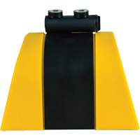 Syst&egrave;me de barri&egrave;re de s&eacute;curit&eacute; HAZLOK, Plastique, Fixation magn&eacute;tique, 30', Ruban Noir et jaune Duraquip Inc