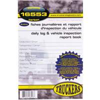 Bilingual Daily Log & Vehicle Inspection Report Book Duraquip Inc