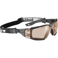 RUSH+ 2.0 XP M/L Safety Glasses with Black & Grey Frame, Copper Lens, Anti-Fog/Anti-Scratch, ANSI Z87+ Duraquip Inc