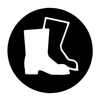 &eacute;tiquettes avec pictogramme Right to Know - Combinaison pleine protection, Vinyle, Feuille, 5/8" lo x 3/4" la Duraquip Inc