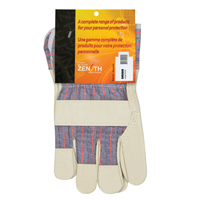 Gant pour ajusteur confortable r&eacute;sistant &agrave; l'abrasion, Grand, Paume en Cuir fleur de porc, Doublure en Coton Duraquip Inc