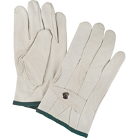 Gants de cordeur d'usage standard, Moyen, Paume Cuir fleur de vache Duraquip Inc