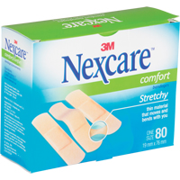 Nexcare™ Comfort Strips, Rectangular/Square, 3", Fabric, Sterile SN659 | Duraquip Inc