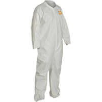 ProShield&reg; 60 Coveralls, X-Large, White, Microporous Duraquip Inc