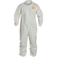 ProShield&reg; 60 Coveralls, Small, White, Microporous Duraquip Inc