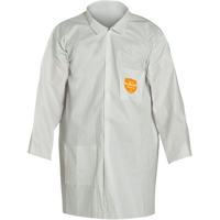 ProShield&reg; 60 Lab Coat, Microporous/Polypropylene, White, Medium Duraquip Inc