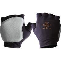 Gants antichocs sans doigts, main droite, T-petit, Paume en Cuir refendu, Poignet &agrave; enfiler Duraquip Inc