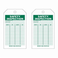 &eacute;tiquettes d'inspection de s&eacute;curit&eacute;, Polyester, 4" la x 7" h, Anglais Duraquip Inc
