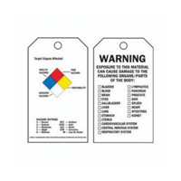 Étiquettes du droit à l'information, Polyester, 3" la x 5-3/4" h, Anglais SX820 | Duraquip Inc