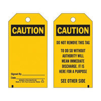Étiquettes de prévention des accidents, Polyester, 3" la x 5-3/4" h, Anglais SX826 | Duraquip Inc