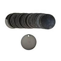 Blank Write-On Valve Tags, Stainless Steel, 1.5" dia SX832 | Duraquip Inc