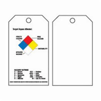 Self-Laminating Right-To-Know Tags, Polyester, 3" W x 5-3/4" H, English SX836 | Duraquip Inc