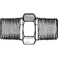 RACCORD HEXAGONAL MALE1/8"-1/8"NPT,LAITON, Laiton Duraquip Inc