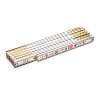 R&egrave;gle de maçon Red End, 6' lo, Bois, Graduations de 1/16" Duraquip Inc