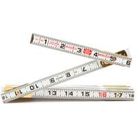 R&egrave;gle de maçon Red End, 6' lo, Bois, Graduations de 1/16" Duraquip Inc
