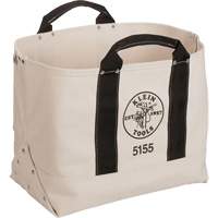 Heavy-Duty 17" Tool Bag, Canvas, 1 Pockets, Beige/Black Duraquip Inc