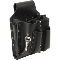 Tool Pouch, Multiple Tool Holder, Leather, 8 Pockets Duraquip Inc