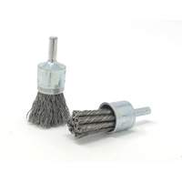 Crimped Wire End Brush, 3/4" Dia., 0.014" Wire Dia., 1/4" Shank Duraquip Inc