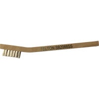 Petites brosses de nettoyage, Acier inoxydable, 3 x 7 rangs de fils, Longueur 7-3/4" Duraquip Inc